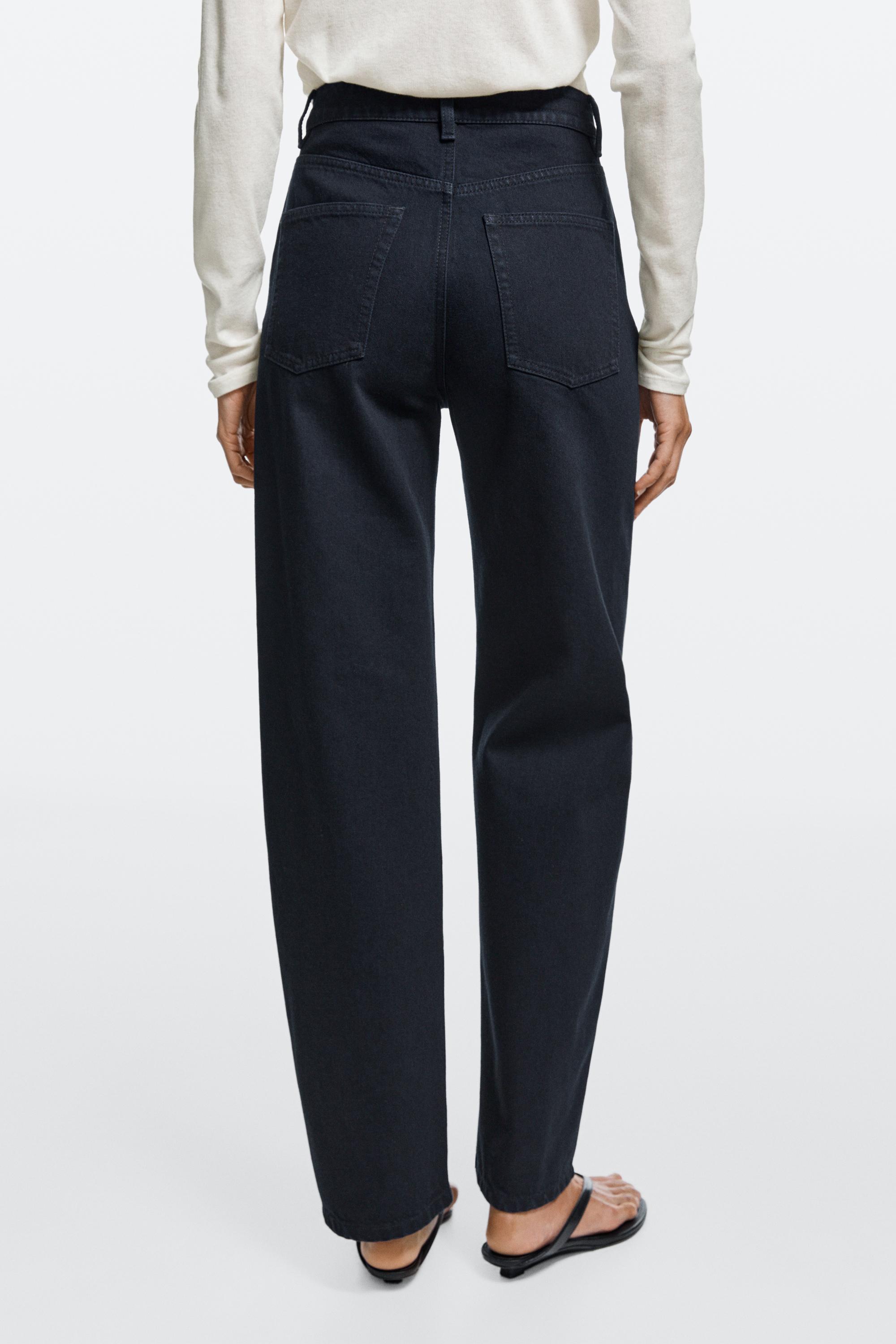 High-waist barrel fit jeans